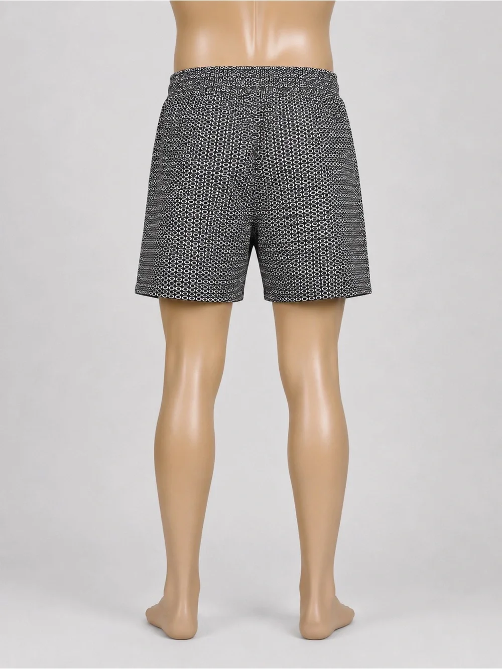 Goodfellow & Co Black Geo-Print Swim Trunks